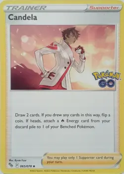 065/078 CANDELA | UNCOMMON | POKEMON GO POKEMON CARD - Image 1