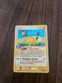 Pokemon Card Ampharos 1/115 Unseen Forces Reverse Holo Stamped Excellent - LP - Image 1