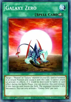 Galaxy Zero LDS2-EN055 Yu-Gi-Oh! Card 1st Edition NM - Image 1