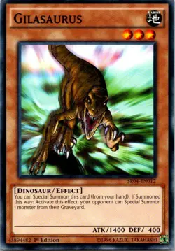 Gilasaurus SR04-EN012 Yu-Gi-Oh! Card Light Play 1st Edition - Image 1