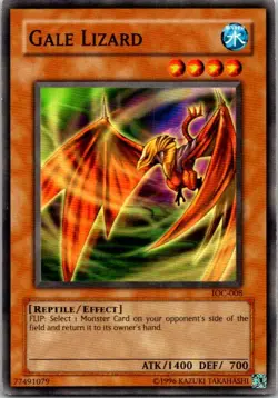 Gale Lizard IOC-008 Yu-Gi-Oh! Card Light Play Unlimited - Image 1