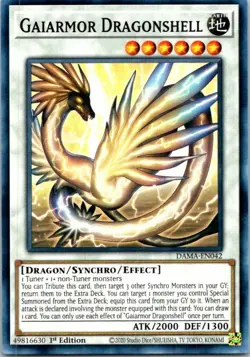 Gaiarmor Dragonshell DAMA-EN042 Yu-Gi-Oh! Card Light Play 1st Edition - Image 1