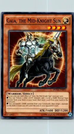 Gaia, The Mid-Knight Sun DUEA-EN091 Yu-Gi-Oh! Card Light Play Unlimited - Image 1