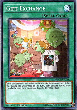 Gift Exchange MACR-EN090 Yu-Gi-Oh! Card 1st Edition Light Play - Image 1