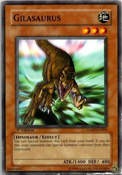 Gilasaurus SD09-EN005 Yu-Gi-Oh! Card Light Play 1st Edition - Image 1
