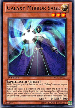 Galaxy Mirror Sage PRIO-EN002 Yu-Gi-Oh! Card Light Play 1st Edition - Image 1