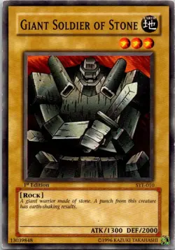 Giant Soldier Of Stone SYE-010 Yu-Gi-Oh! Card Light Play 1st Edition - Image 1
