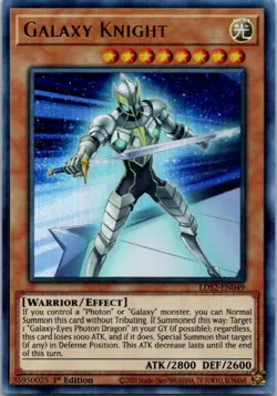 Galaxy Knight (Gold) LDS2-EN049 Yu-Gi-Oh! Card 1st Edition NM - Image 1