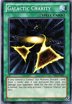 Galactic Charity PRIO-EN057 Yu-Gi-Oh! Card Light Play Unlimited - Image 1