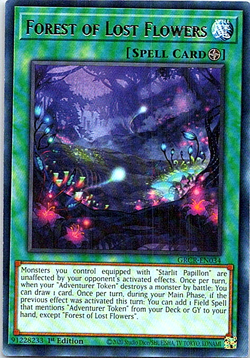 Forest Of Lost Flowers GRCR-EN034 Yu-Gi-Oh! Card Near Mint 1st Edition - Image 1
