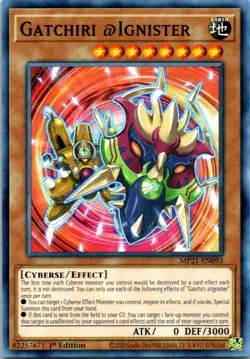 Gatchiri @Ignister MP21-EN093 Yu-Gi-Oh! Card NM 1st Edition - Image 1