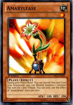 Amarylease CBLZ-EN004 Yu-Gi-Oh! Card Light Play 1st Edition - Image 1