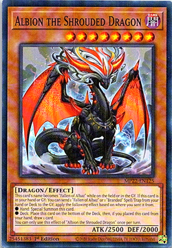 Albion The Shrouded Dragon MP22-EN125 Yu-Gi-Oh! Card Near Mint 1st Edition - Image 1