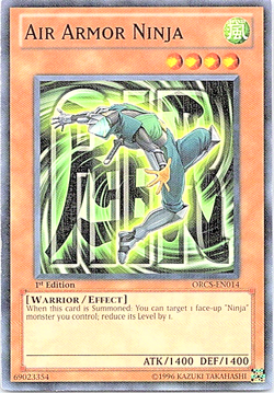 Air Armor Ninja ORCS-EN014 Yu-Gi-Oh! Card Light Play 1st Edition - Image 1