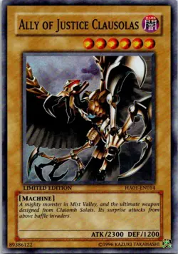 Ally Of Justice Clausolas HA01-EN014 Yu-Gi-Oh! Card Light Play Limited Edition - Image 1