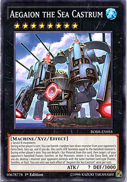 Aegaion The Sea Castrum BOSH-EN055 Yu-Gi-Oh! Card Light Play 1st Edition - Image 1
