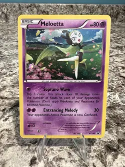 Meloetta XY193 XY Black Star Promo Holo Pokemon Card LP - Image 1