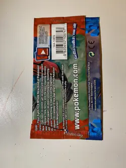 EMPTY Pokemon XY Base YVELTAL EX Booster Pack Torn Back - Image 2