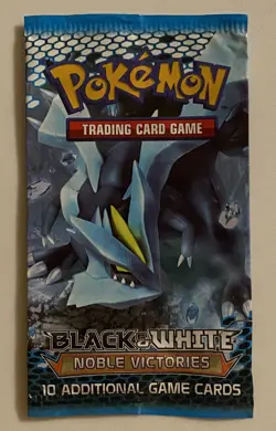 EMPTY Pokemon Black White Noble Victories KYUREM Booster Pack - Image 1