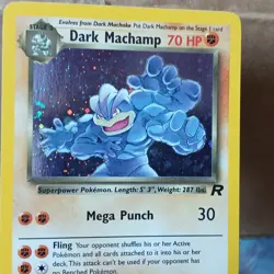 Pokemon Dark Machamp Holo Rare TCG Card 10/82 Unlimited LP - Image 2