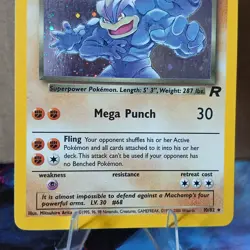 Pokemon Dark Machamp Holo Rare TCG Card 10/82 Unlimited LP - Image 3