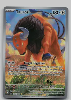 Tauros 096/086 Holo Illustration Rare Chaos Rising Pokemon Near Mint - Image 1
