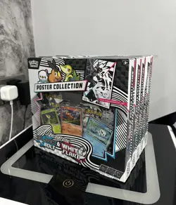 5x Pokemon TCG Scarlet & Violet Black Bolt & White Flare Unova Poster Collection - Image 1