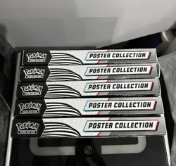 5x Pokemon TCG Scarlet & Violet Black Bolt & White Flare Unova Poster Collection - Image 4