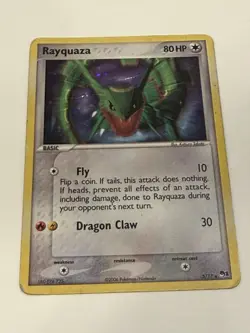 Rayquaza 003/017 POP Series 1 Holo Pokemon TCG 80 HP Moderately Played C - Image 1