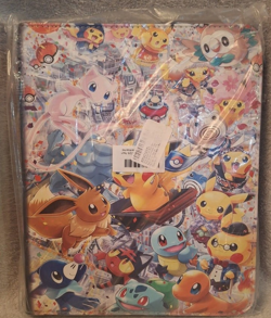Pokemon Multicolor Binder Album Pikachu Eevee Mew Squirtle Charmander TCG - Image 1