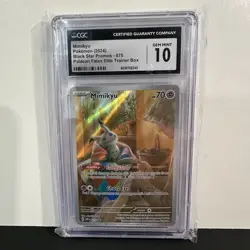 CGC 10 - Mimikyu 075 - Black Star Promos - Paldean Fates ETB - Pokemon TCG - Image 1