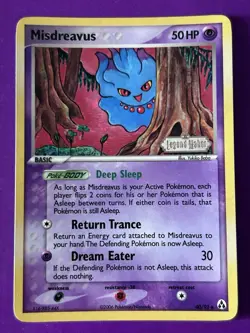 2006 MISDREAVUS Pokemon HOLO Stamped LEGEND MAKER 40/92 -NICE! - Image 1