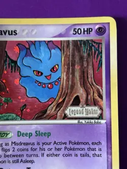 2006 MISDREAVUS Pokemon HOLO Stamped LEGEND MAKER 40/92 -NICE! - Image 4
