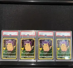 2021 Pokemon Celebration Pikachu 005/025 PSA 9, 8, 7, 7 (All 4 Included) - Image 1