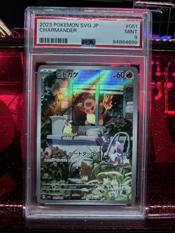 PSA 9 MINT Charmander 051/049 svG Special Deck Set Ex Japanese 2023 Pokemon - Image 1