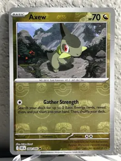 Axew (Master Ball Pattern) 068/086 Common Black Bolt Pokemon Near Mint - Image 1