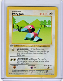 Pokemon-Porygon 39/102 1st Edition Shadowless - Base Set - NM Uncommon - Image 1