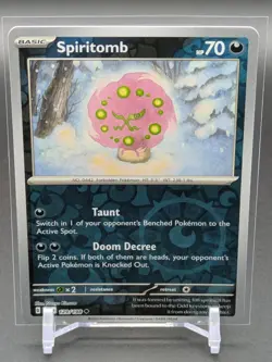 SPIRITOMB 129/198 - Pokemon Scarlet & Violet UC Reverse Holo NM - - Image 1