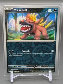 MASCHIFF 136/198 - Pokemon Scarlet & Violet C Reverse Holo NM - - Image 1