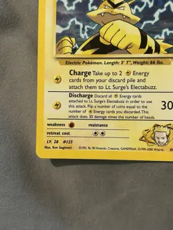 Pokemon TCG Lt. Surge's Electabuzz 6/132 Gym Heroes Holo Rare Unlimited - Image 4
