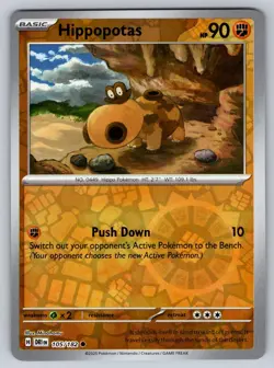 Hippopotas 105/182 Common Destined Rivals Pokemon Reverse Holo Near Mint - Image 1