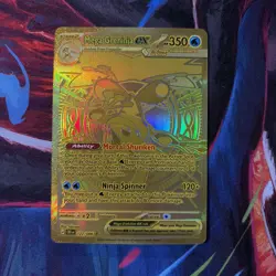 Pokemon Mega Greninja EX 122/086 Chaos Rising Gold Full Art Holo Pack Fresh - Image 1