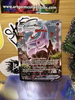 Pokemon TCG Espeon VMAX 270/264 Fusion Strike Alt Art Secret Holo English 2021 - Image 1
