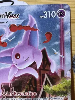 Pokemon TCG Espeon VMAX 270/264 Fusion Strike Alt Art Secret Holo English 2021 - Image 4