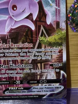 Pokemon TCG Espeon VMAX 270/264 Fusion Strike Alt Art Secret Holo English 2021 - Image 5
