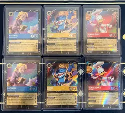 Disney Lorcana Magical Places STITCH ROCK STAR RAPUNZEL DONALD Epcot Promo Cards - Image 2