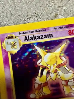 Pokemon Alakazam 1/102 Holo Rare Base Set Unlimited Trading Card (1999) - Image 4