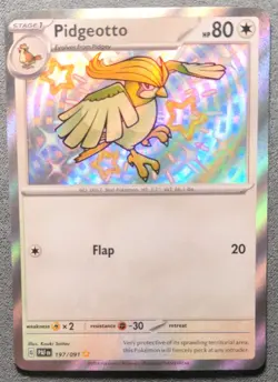 Pokemon English - Paldean Fates - Pidgeotto 197/091 - NM - Image 1