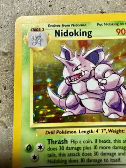 Pokemon Nidoking Holo Rare 11/102 Base Set Unlimited WOTC 1999 Vintage TCG - Image 3