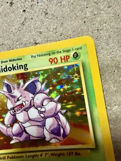 Pokemon Nidoking Holo Rare 11/102 Base Set Unlimited WOTC 1999 Vintage TCG - Image 4